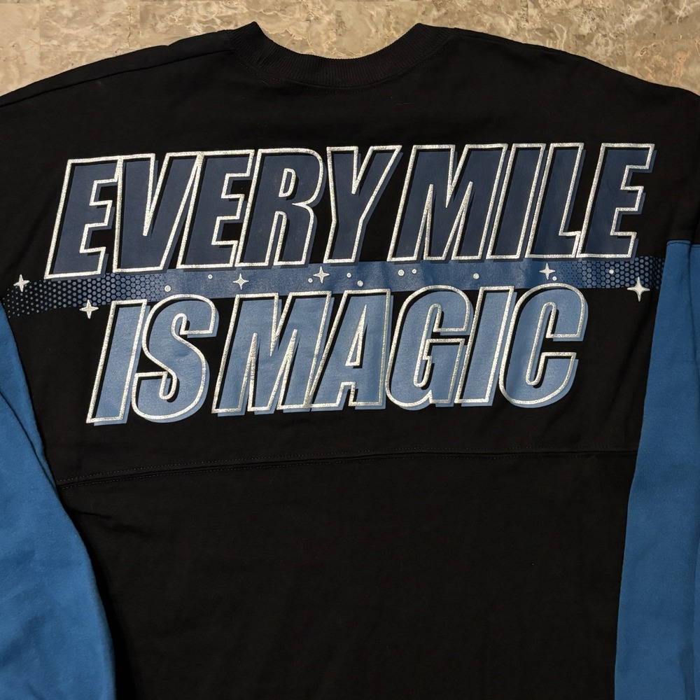 Walt Disney World Spirit Jersey Adult Small Black Marathon RunDisney Running